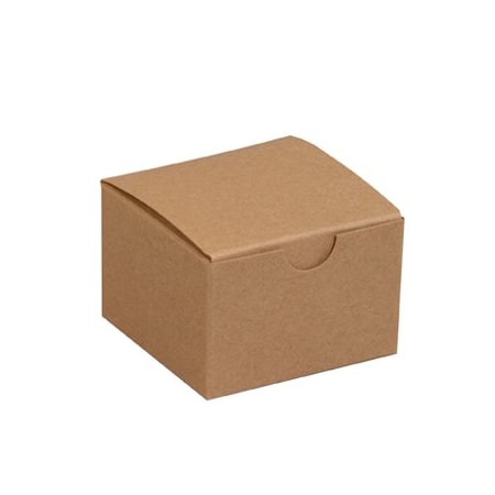 Bsc Preferred 3 x 3 x 2'' Kraft Gift Boxes, 100PK BUY00023796